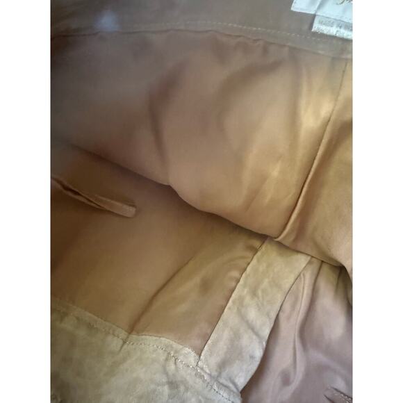 Margaret Godfrey vintage lined suede beaded floral pants women’s 12 - Picture 6 of 11